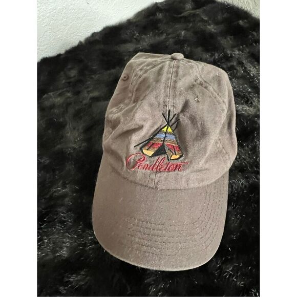 Pendleton Adjustable Native Design Baseball Hat Cap Adult Brown - Picture 1 of 4